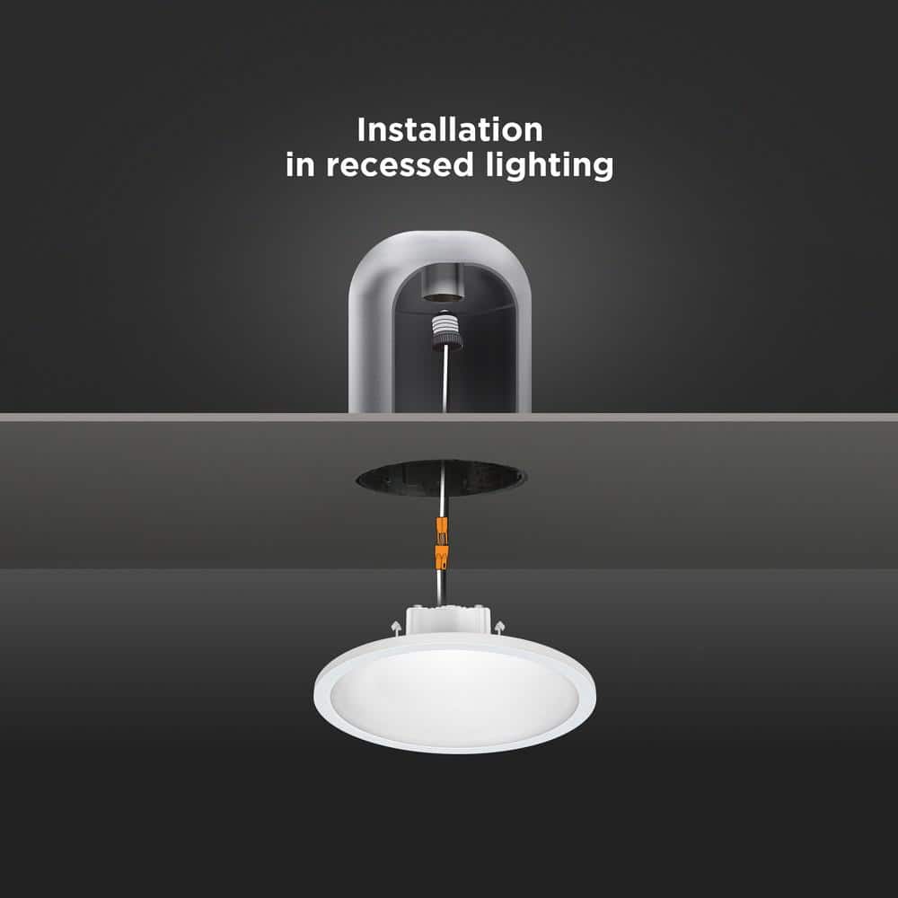 5-Inch White Aluminum LED Recessed Ceiling Downlight