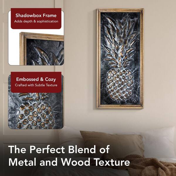 Reviews for Crystal Art Gallery Metal Pineapple Framed Wall