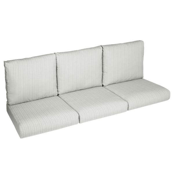 27 x 30 x 5 (6-Piece) Deep Seating Outdoor Couch Cushion in Cavo Smoke