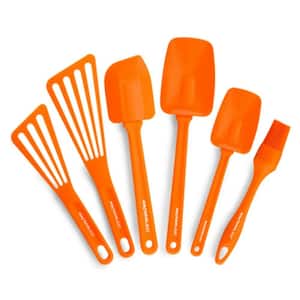 Nylon Orange Kitchen Utensil Set (Set of 6)
