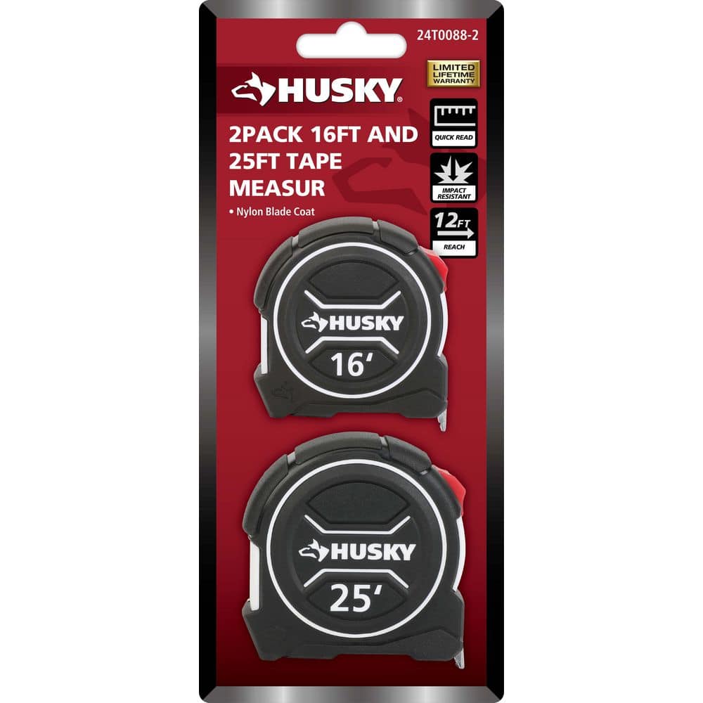 2pk 16 and 25ft Tape Measure