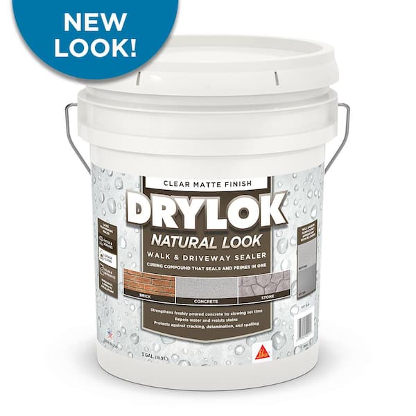 DRYLOK Natural Look 5 gal. Clear Concrete Curing Membrane and Penetrating Sealer