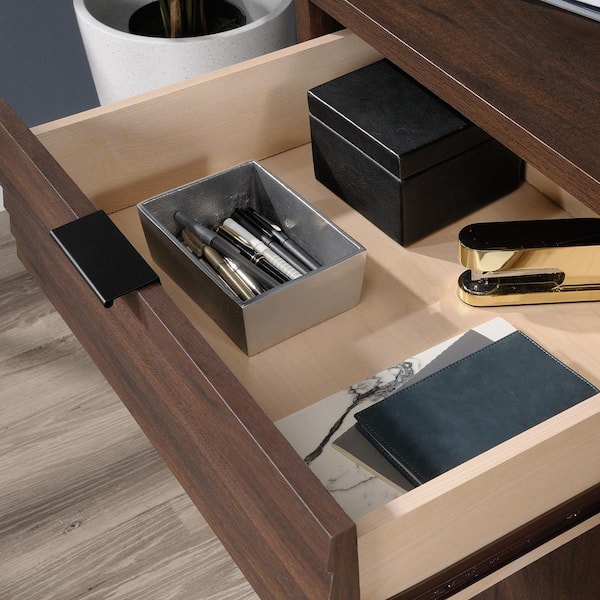 SAUDER Englewood 65.118 in. W Spiced Mahogany Office