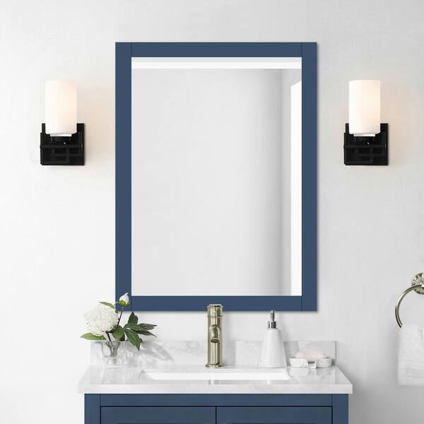 Grayish Blue Newhall, Home Depot Bathroom Cabinets With Mirror