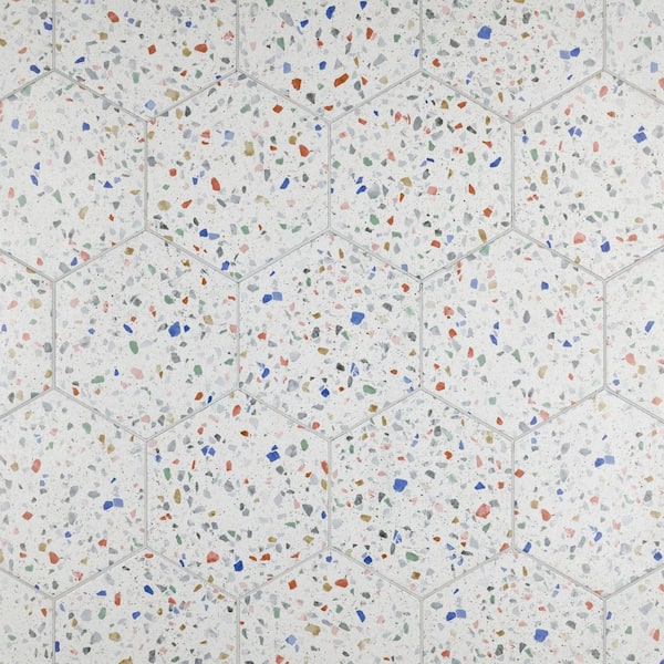 Venice Hex Colors Light 9 in. x 10 in. Porcelain Floor and Wall Tile (6.89 sq. ft./Case)