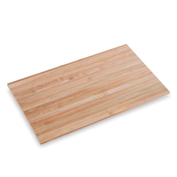 Swaner Hardwood 4 ft. L x 36 in. D x 1.5 in. T Finished Maple Solid Wood Butcher Block Countertop Island With Square Edge