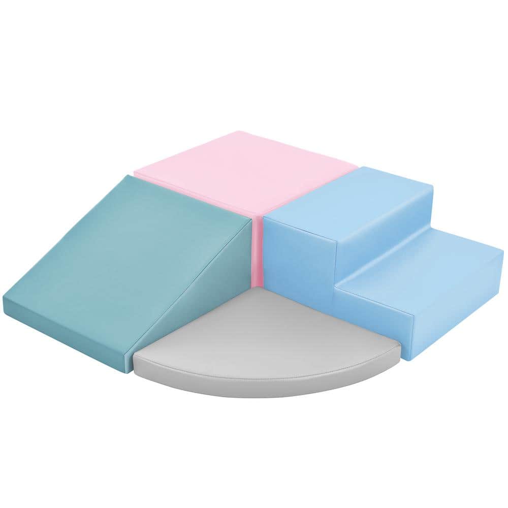 Soft Climb and Crawl Foam Playset, Safe Soft Foam Nugget Block for Infants,