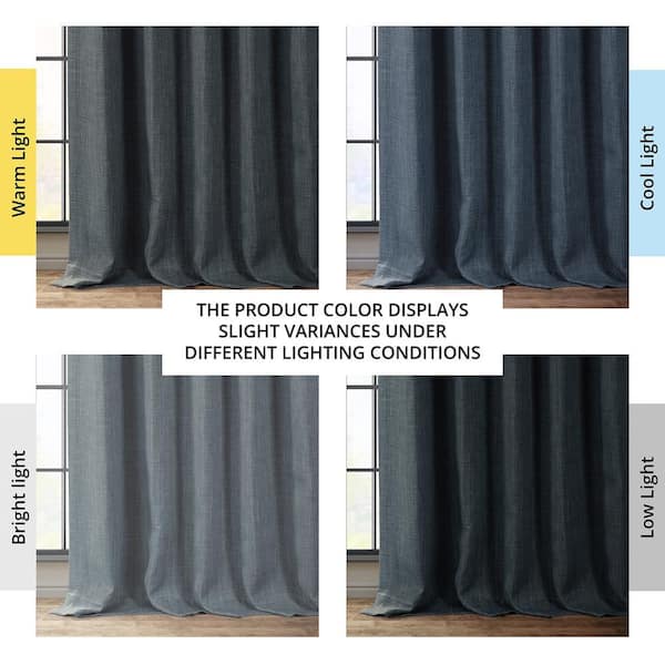 Exclusive Fabrics & Furnishings Reverie Blue Faux Linen Room