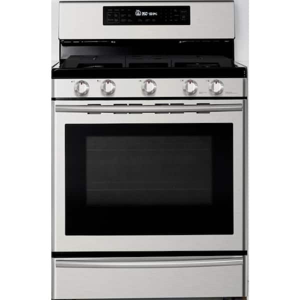 Samsung 30 in. 5.8 cu. ft. Gas Range with Self-Cleaning and True Convection Oven in Stainless Steel