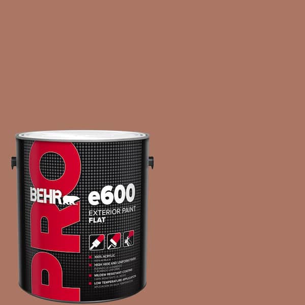 BEHR PRO 1 gal. #210F-6 Chutney Brown Flat Exterior Paint