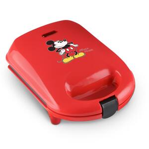  Disney DCM-12 Mickey Mouse Waffle Maker, Red 6 Inch: Home &  Kitchen