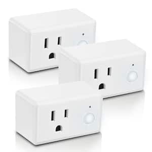 15-Amp Indoor Alexa / Google Assistant Compatible Wi-Fi Smart Home Plug with Night Light, No Hub Required (12-Pack)