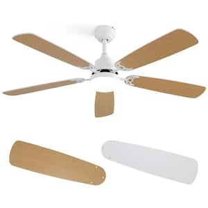 52 in. Integrated LED Indoor/Outdoor White Ceiling Fan with Light Kit and Remote Control