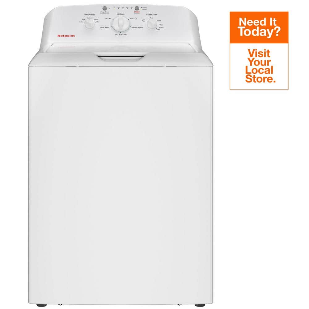 4.0 cu.ft. Top Load Washer in White with Cold Plus and Water Level Control