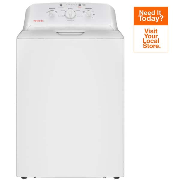 Hotpoint 4.0 cu.ft. Top Load Washer in White with Cold Plus and Water Level Control