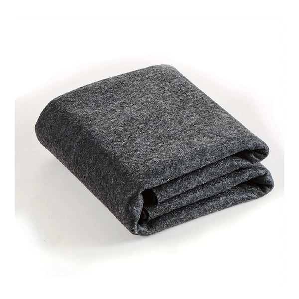 Anqtovp 80 in. L x 80 in. W x 0.09 in. H Round Shower/Sauna/Tub Accessory Hot Tub Mat with Slip-Proof Backing in Gray Black