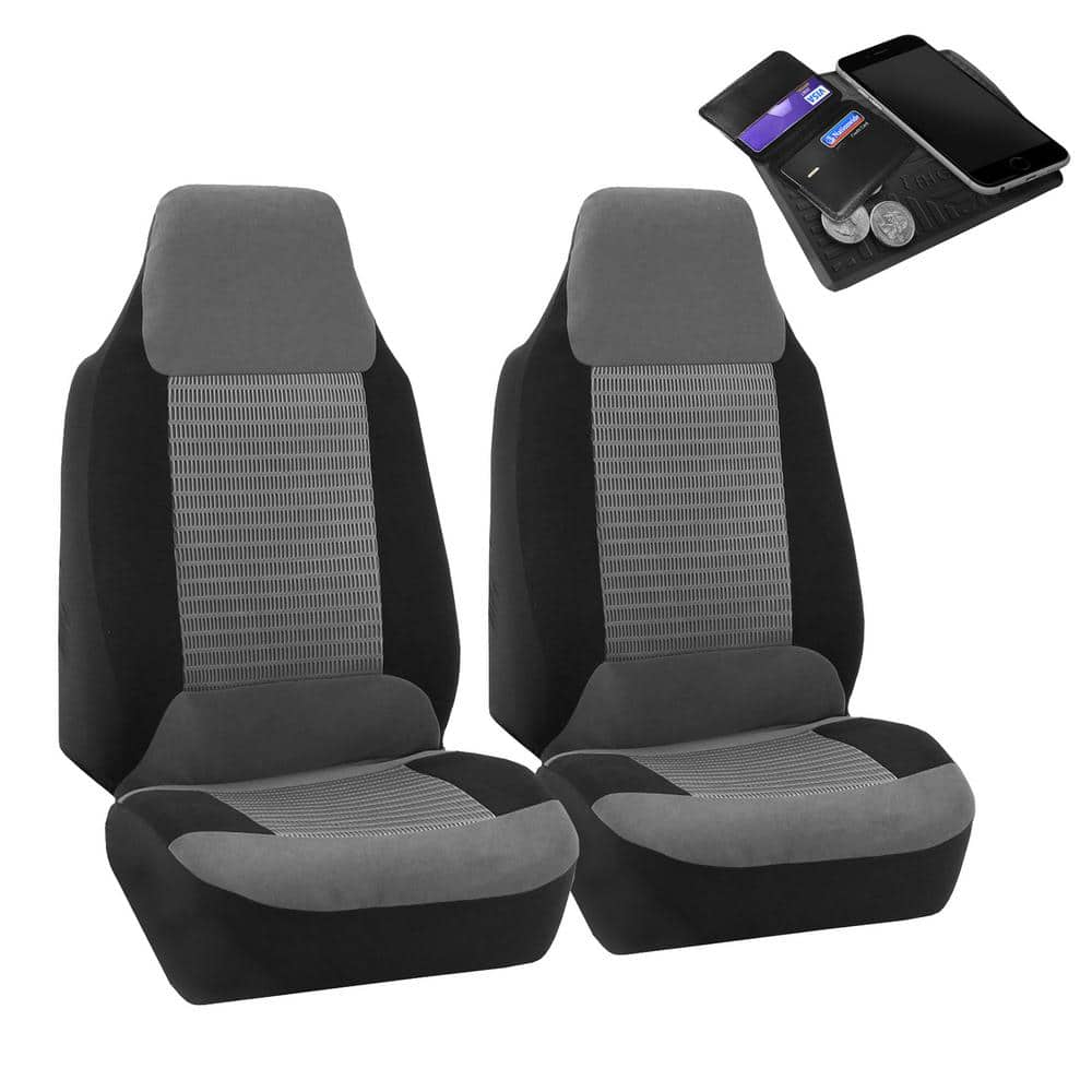 FH Group Premium Fabric 47 in x 23 in. x 1 in. Half Set Front Seat