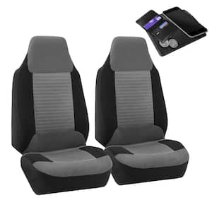 Premium Fabric 47 in x 23 in. x 1 in. Half Set Front Seat Covers