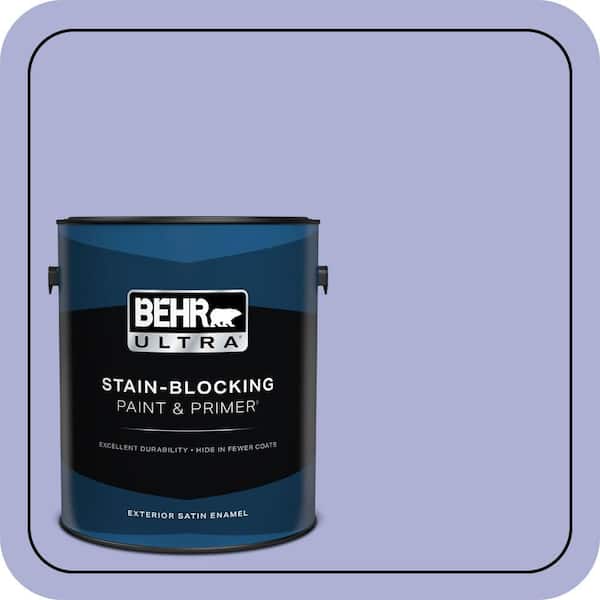BEHR ULTRA 1 gal. #620B-4 Pixie Violet Satin Enamel Exterior Paint & Primer