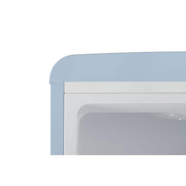 iio 11 cu. ft. Retro Frost Free Bottom Freezer Refrigerator in Light Blue,  ENERGY STAR (Left Hinge) ALBR1372LB-L - The Home Depot