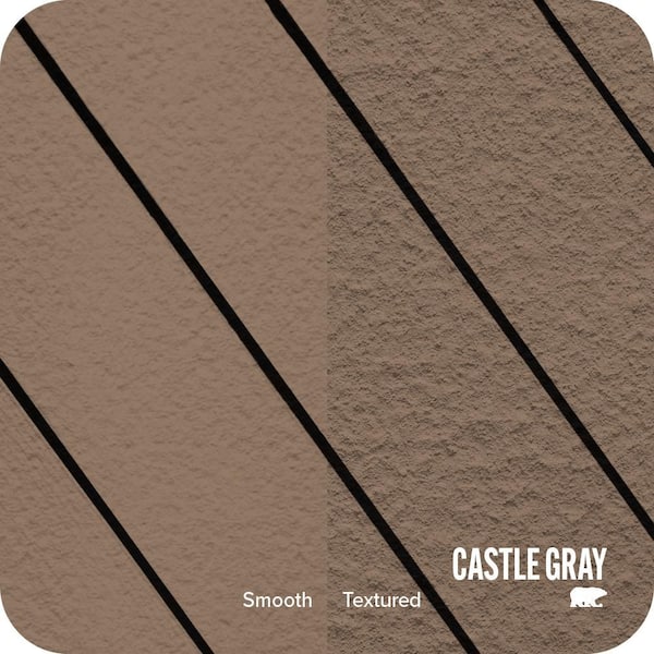 1 gal. #SC-147 Castle Gray Textured Solid Color Exterior Wood and Concrete Coating
