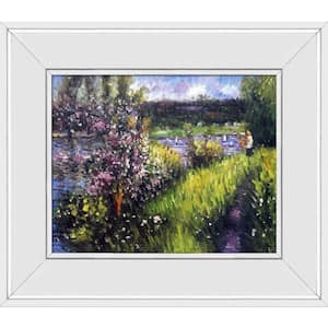 The Seine at Chatou by Pierre-Auguste Renoir Galerie White Framed Nature Oil Painting Art Print 12 in. x 14 in.