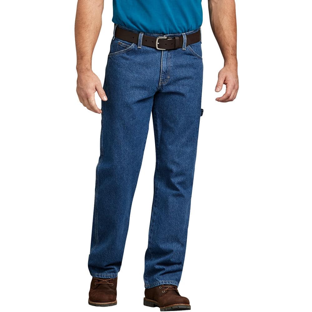 Dickies Men's Relaxed Fit Carpenter Denim Jean 1993SNB - The Home Dickies Men's Relaxed Fit Carpenter Denim Jean 1993SNB - The Home
