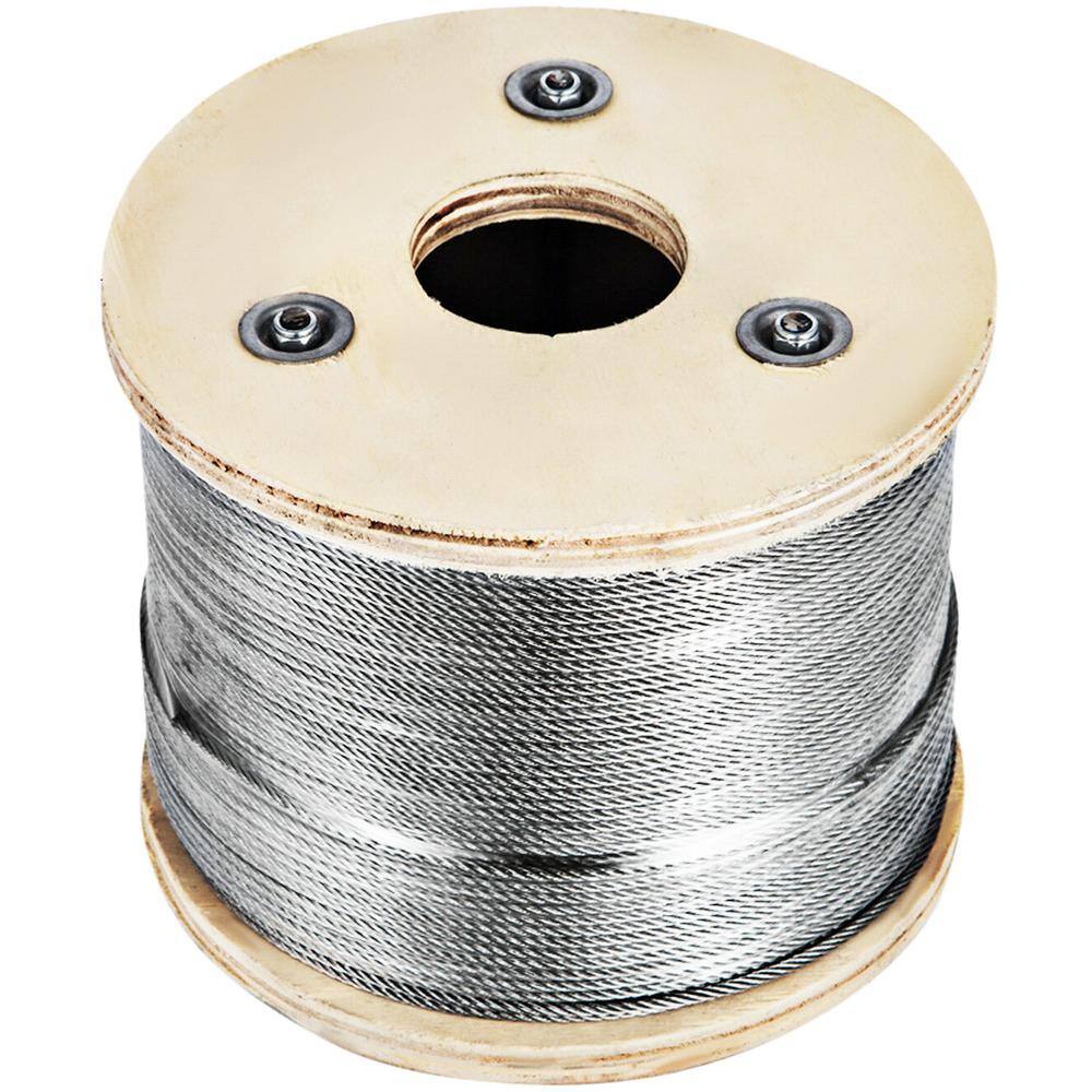 VEVOR 500 ft. x 1/8 in. Cable Railing Kit 1700 lbs. Loading T316 ...