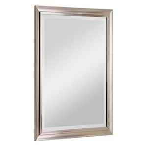 40 in. W x 28 in. H Brushed Nickel Framed Wall Mirror