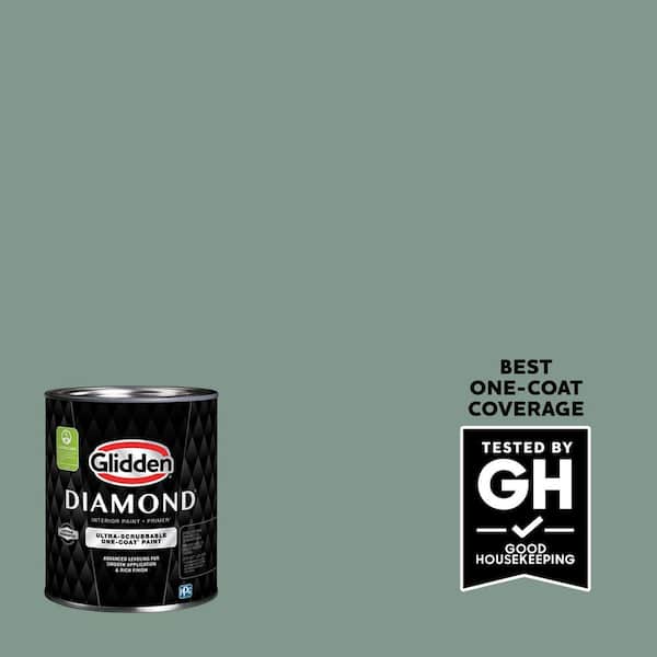 Glidden Diamond 1 qt. PPG1135-5 Paradise Found Semi-Gloss Interior Paint with Primer