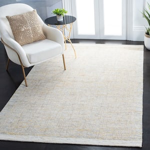 Metro Ivory/Grey 6 ft. x 6 ft. Gradient Striped Square Area Rug