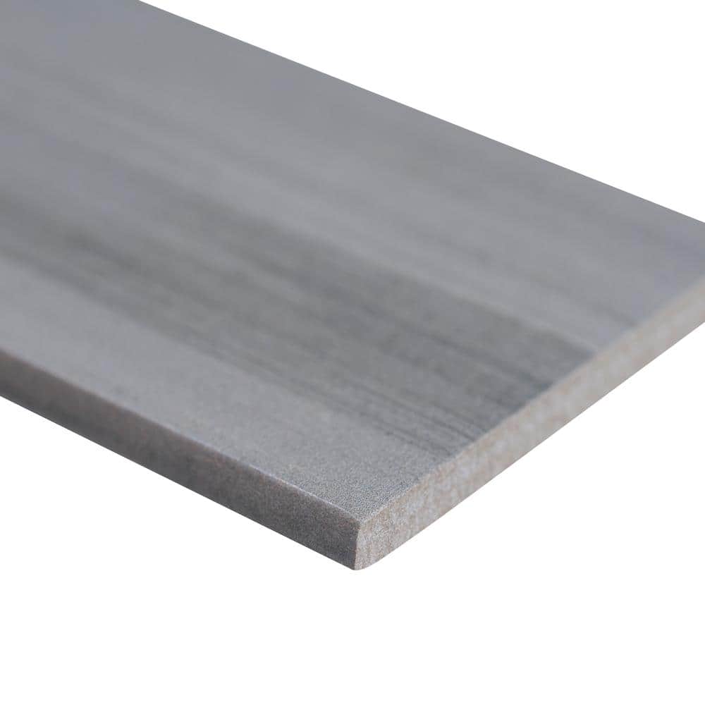 Water Color Graphite Bullnose 3.5 in. x 24 in. Matte Porcelain Wall Tile (24 lin. ft./Case) price history on PriceWatchPro