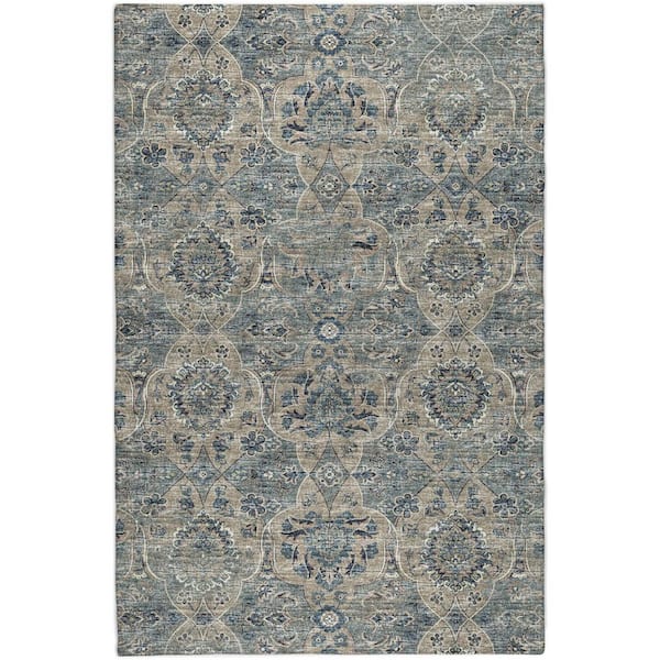 Dream Shag Premium Machine Washable Abstract ADS95 River 9 ft. x 12 ft. Area Rug