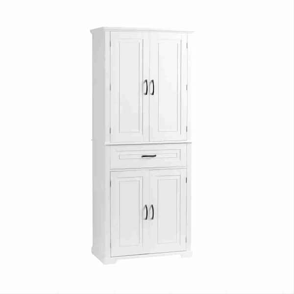 Polibi 29.90 in. W x 15.70 in. D x 72.20 in. H in White Bathroom ...