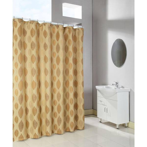 Home Fashions International Canyon 72 in. Shower Curtain in Natural Tan