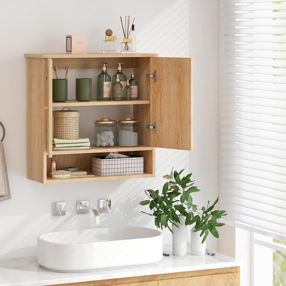 FORCLOVER W x 11 D x H Bathroom Storage Wall - Main Image