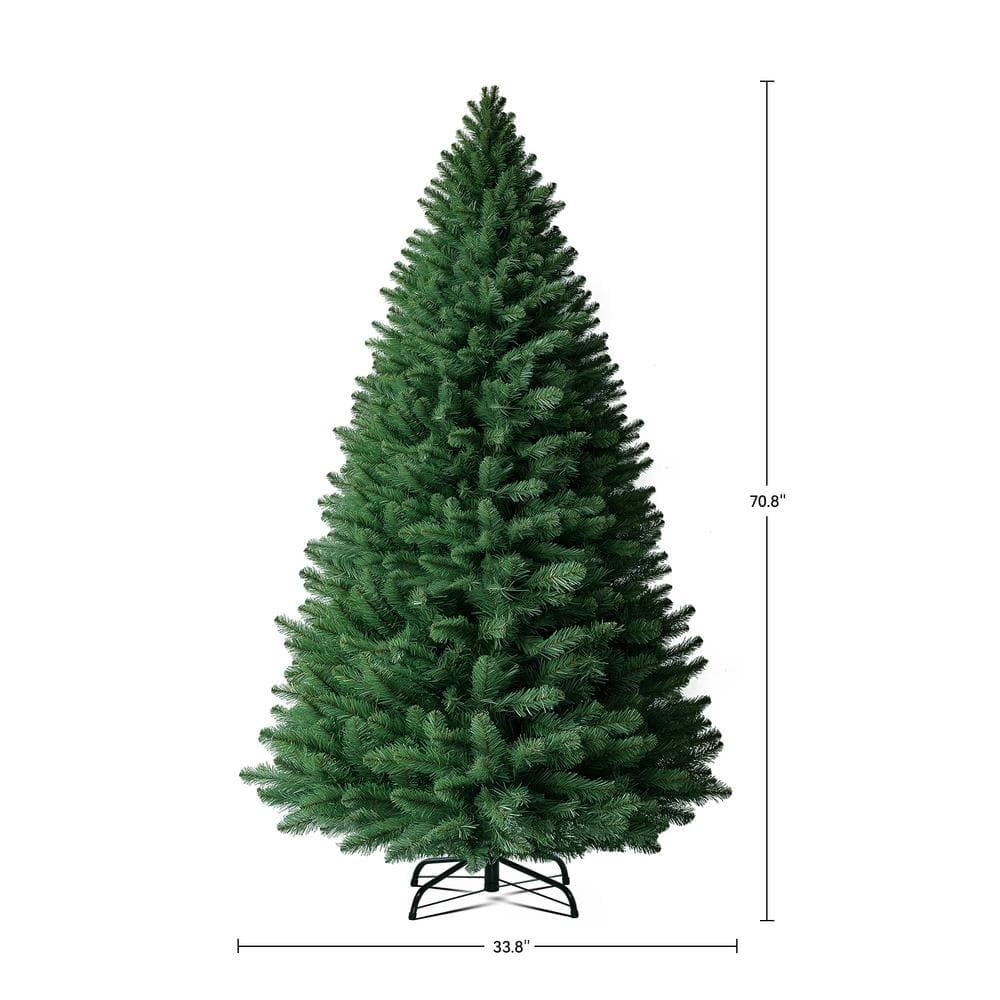 6.5 ft Green Plastic Spruce Artificial Christmas Tree