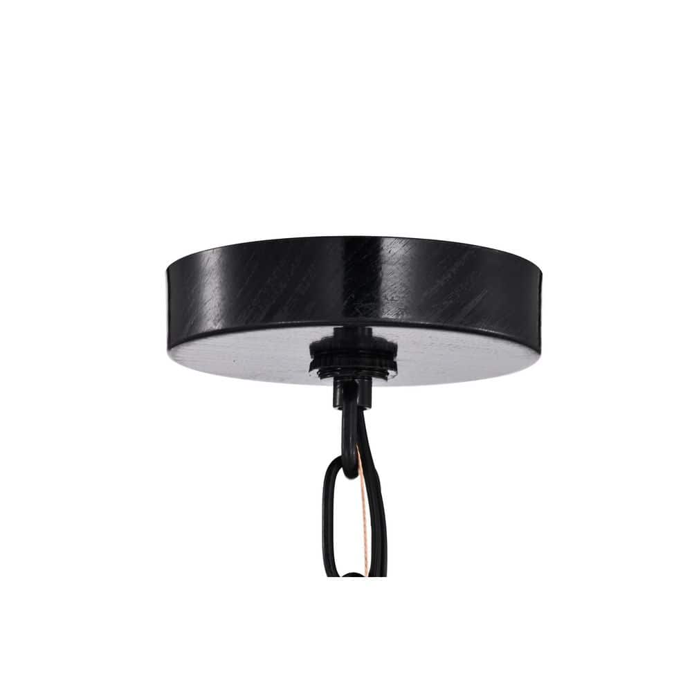 Antique Black Mini Chandelier with Tiered Crystal Cascades