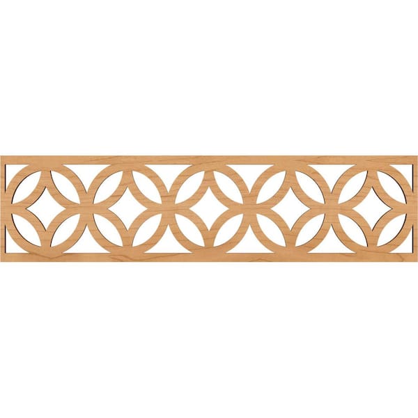 Ekena Millwork Crosby Fretwork 0.375 in. D x 47 in. W x 12 in. L Maple Wood Panel Moulding