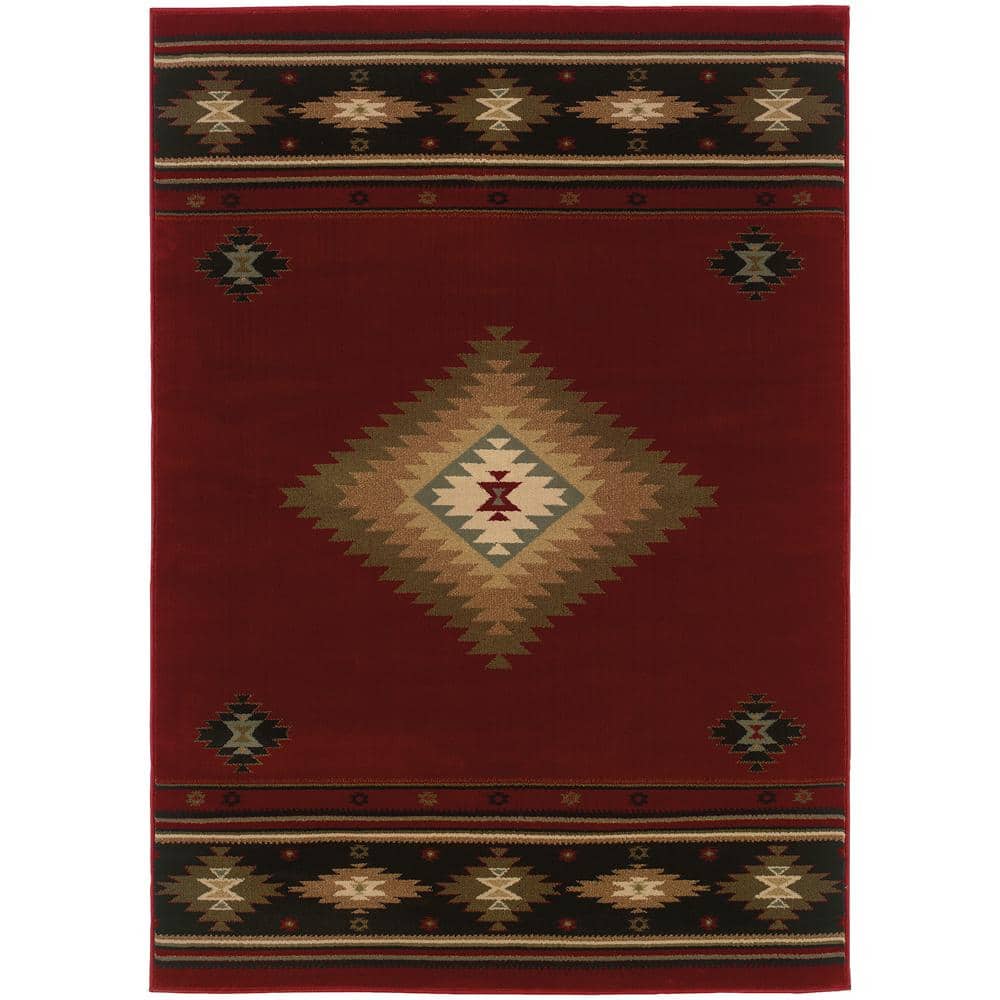 Catskill Red 4 ft. x 5 ft. Area Rug price history on PriceWatchPro
