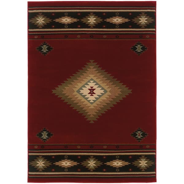 Catskill Red 4 ft. x 5 ft. Area Rug