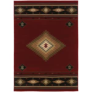 Catskill Red 7 ft. x 10 ft. Area Rug