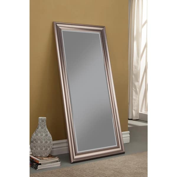 Martin Svensson Home Oversized Silver Plastic Beveled Glass Full Length Classic Mirror 65 In H X 31 W 14311 The Depot Oversized Silver Plastic Beveled Glass, Floor Length Mirror Home Depot