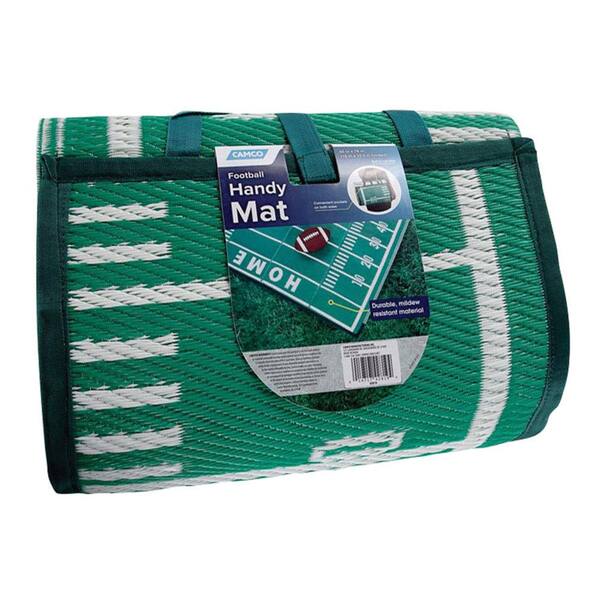 Picnic Blanket with Strap by Camco60" x 78" Green/Red Portable Handy Mat Park 