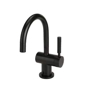 Indulge Modern Series 1-Handle 9.25 in. Faucet for Instant Hot Water Dispenser in Matte Black