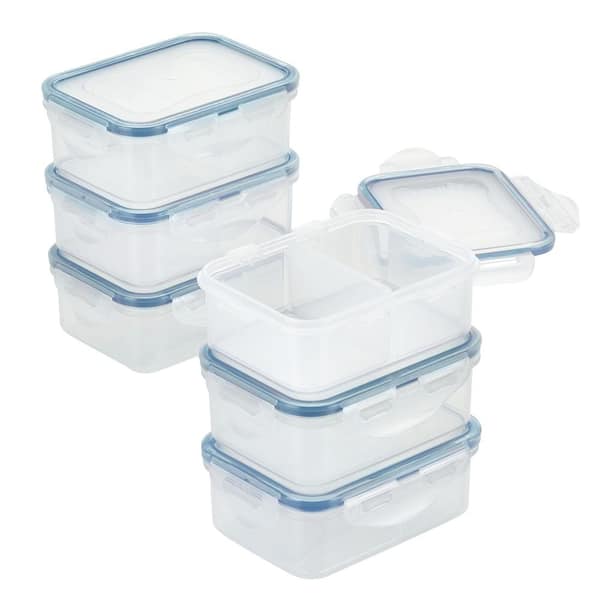 LocknLock On the Go Meals Salad Container Set, 6-Piece, Clear - On