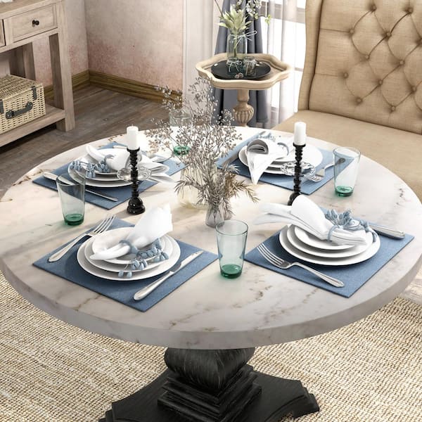 Marble top farmhouse table discount