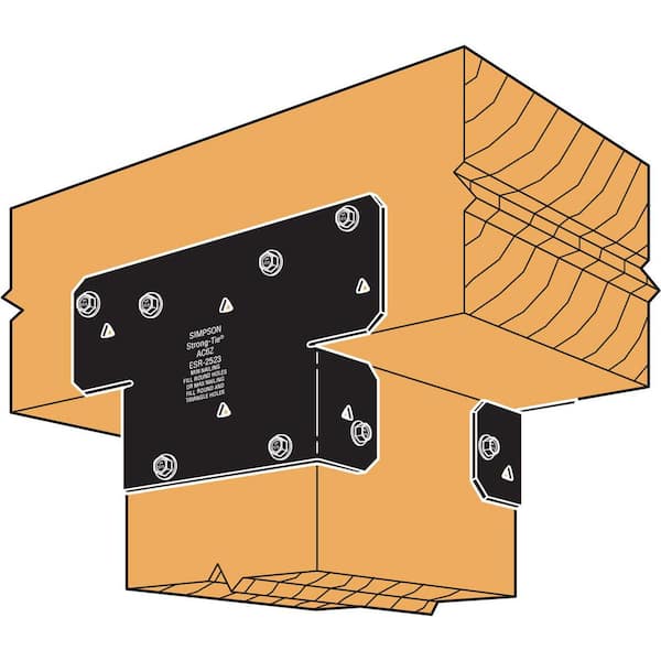 Simpson Strong-Tie Outdoor Accents ACPC ZMAX, Black Powder-Coated