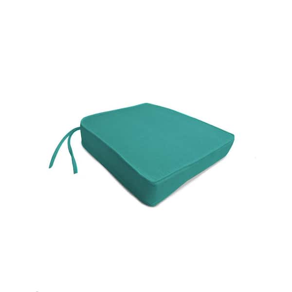 20 in. x 20 in. Deluxe Universal Outdoor Seat Pad in Seaglass Teal
