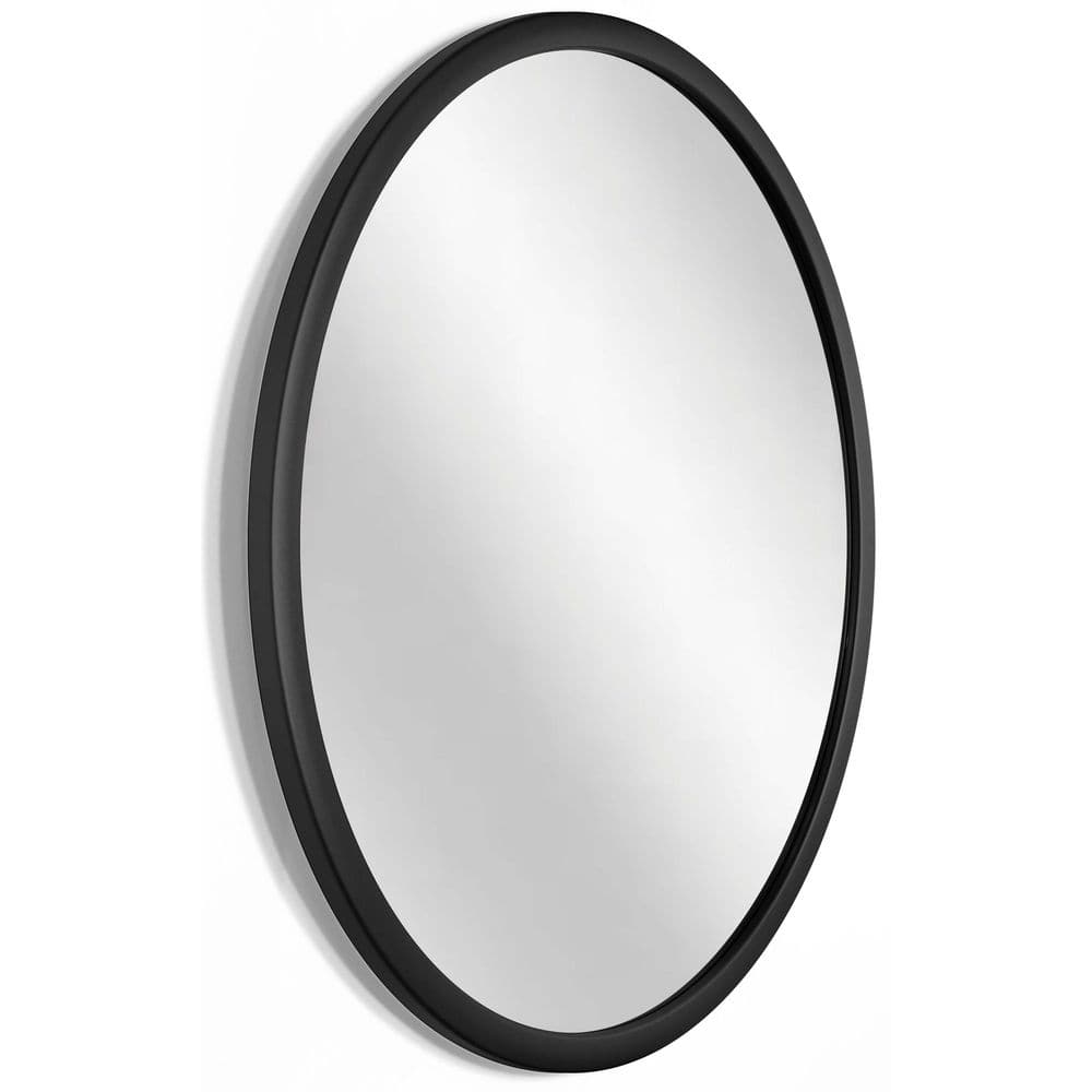 Elegant 22" Silver Round Bathroom Wall Mirror